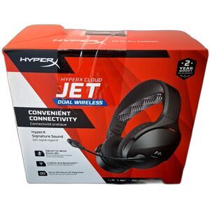 HyperX - Cloud Jet Dual Wireless Gaming Headset for PC, Mac, PS5, PS4 (Open Box)